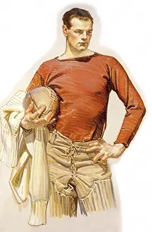 Leyendecker: Football Player Posing