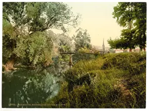 Monnow: Footbridge on the Monnow, Monmouth, England