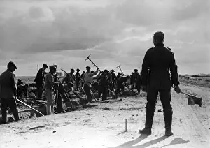 Ilmen: Forced labor in road construction, 1942