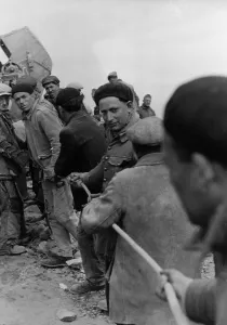 Recruited: Forced laborers building the Atlantic Wall, 1943
