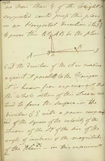 Notebook: The forces of flight 1795 From Cayley's original notebook