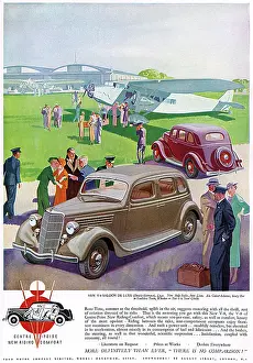 Ford Car at Airfield 1935