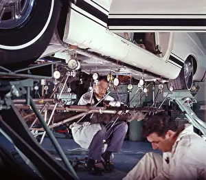 Dearborn: Ford test engineers take readings on a Mustang ?