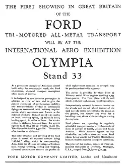 Trimotor: Ford Trimotor Monoplane