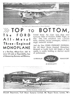 Trimotor: Ford Trimotor Monoplane