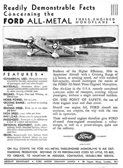 Trimotor: Ford Trimotor Monoplane ; G-ABHF
