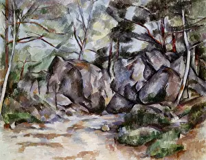 Boulders: Forest with Boulders, by Paul Cezanne
