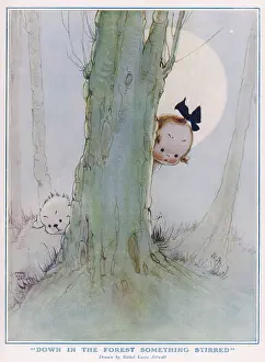 Lucie Attwell Limited (iln): Down in the forest something stirred by Mabel Lucie Attwell
