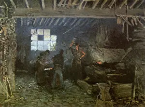 Sisley: The Forge at Marly, by Alfred Sisley