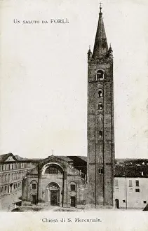 Romagna: Forli, Romagna, Italy - Basilica Abbey of San Mercurial