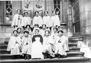 Capes: Formal group of nurses in outdoor dress