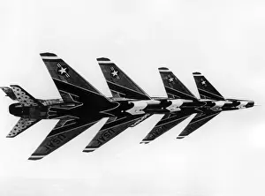 Jokingly: Formation flight of Thunderbird squadron of US air force