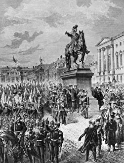 Blows: Formation for the proclamation of the Emperor in Versailles