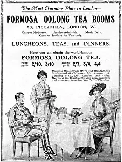 Formosa Oolong Tea Rooms advertisement, 1916