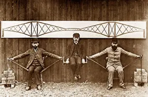 Cantilever: Forth Bridge Construction demonstrating cantilever principle