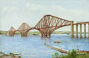 Lothian: The Forth Rail Bridge, near Edinburgh, Lothian, Scotland