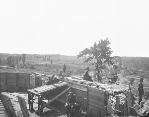 Sandbag: Fortifications in front of Atlanta, Georgia