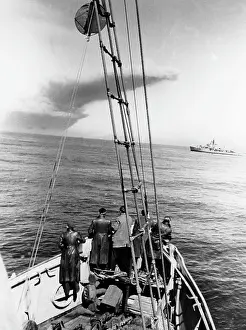 Zerstorungen: Fortifications on Helgoland are blasted