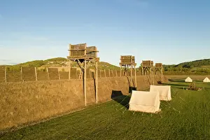 Palisade: Fortifications, MuseoParc Alesia, Alise-Sainte-Reine