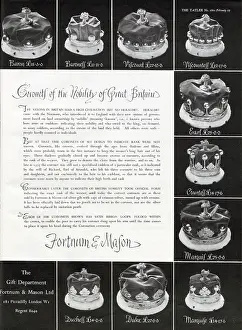 Fortnum: Fortnum and Mason ad for coronets