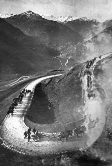 Austria Hungary: A fortress artillery column, 1918
