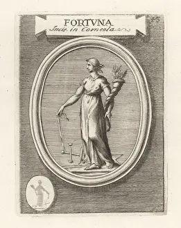 Fortuna: Fortuna with cornucopia and gubernaculum