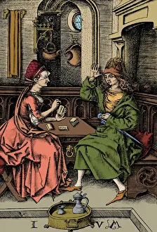 Colorization: Fortune Teller, 15th Century