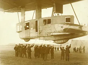 Preparatory: The forward gondola of the R34