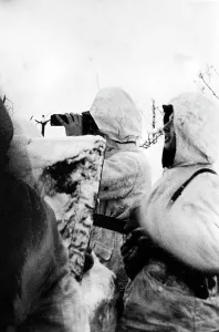 Libau: Forward observation post in the Courland bridgehead, 1945