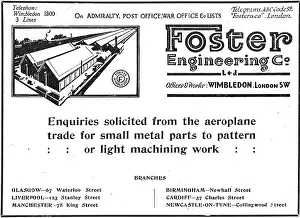 Machining: Foster Engineering Co Ltd. Aeroplane