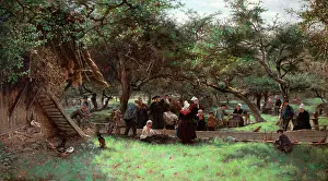 Orchard: Fote Day in a Cider Orchard, Normandy