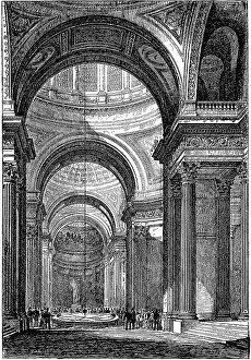 Pantheon: Foucault's pendulum in the Pantheon, Paris, in