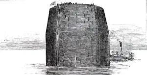 Build: Foundations for the Forth bridge in Scotland. 1890