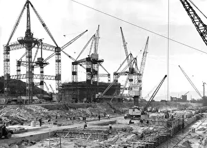 Foundations: Foundations of Hunterston Power Station, Ayrshire, Scotland