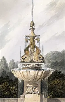 Ackermann: FOUNTAIN, 1820