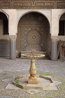 Zellige: Fountain, Courtyard of the Harem, Glaoui Palace