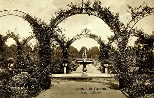 Anglia: Fountain in Gardens, Sandringham, Norfolk