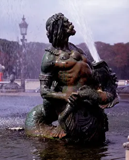 Triton: Fountain in Place de la Concorde Paris