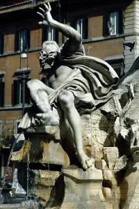 Bernini: Fountain, River God Rio de la Plata, by Bernini