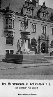 Anhalt: Fountain in Schoenebeck an der Elbe, 1908
