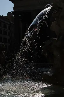 Splash: Fountain. Water jet. Italy