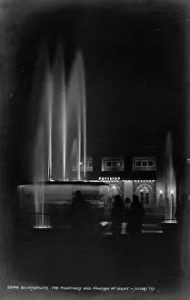 Illumination: The Fountains and Pavilion at Night
