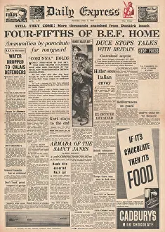 Fifths: Four-fifths of BEF home from Dunkirk