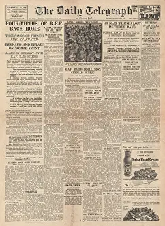 Fifths: Four-fifths of BEF home from Dunkirk