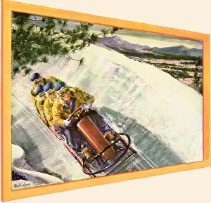 Sledding: Four-Man Bobsled