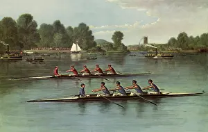 Sculls: A Four-Oared Shell Race