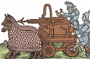 Catapult: Four-Wheeled Ballista, Illustration