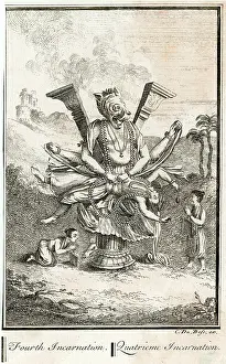 Avatar: Fourth avatar of the Hindu god Vishnu