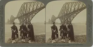 Midlothian: The Fourth Bridge with Three Highland Gaurds