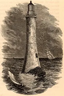 1756: The fourth Eddystone lighthouse built on the Stone